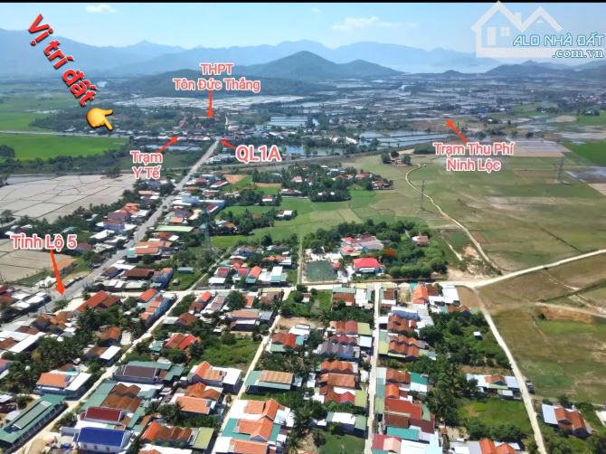 Chính chủ Bán đất mặt đường QL1A thôn Mỹ Lợi, Ninh Lộc, Ninh Hòa, Khánh Hòa.