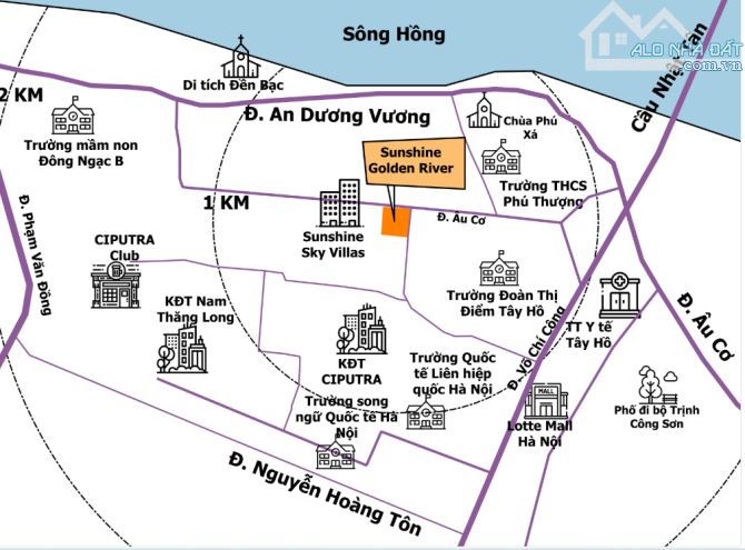 Chuyển nhượng căn 2 ngủ cực đẹp view đẹp Sông Hồng,  tại Sunshine Golden River
