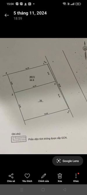 CHÍNH CHỦ BÁN LÔ ĐẤT SIÊU ĐẸP - TRỤC CHÍNH KIÊU KỴ, GIA LÂM . DT 89.9m2 : MT 6.43m - 1