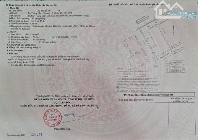 BÁN NHÀ KHU CƯ XÁ NGUYỄN TRUNG TRỰC- P.12- Q10- 8x16, XÂY BIỆT THỰ OK, BÁN 29TỶ8 - 1