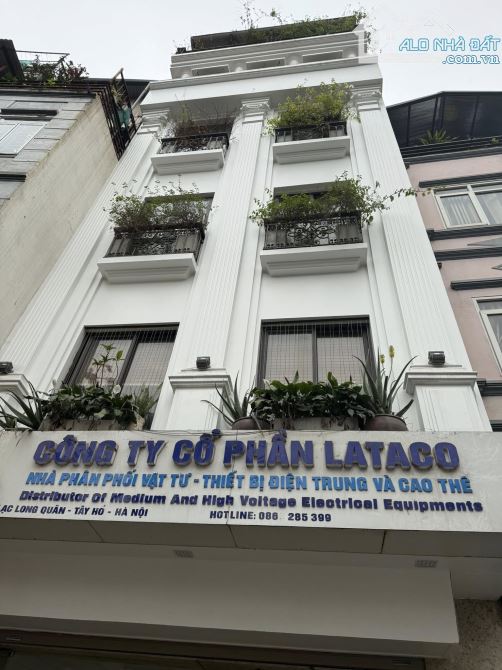 Mặt phố Lạc Long Quân 8 tầng thang máy, MT 6m vỉa hè rộng. - 2