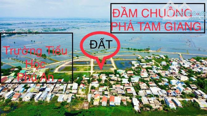 Đất KQH Bạc miếu gần đầm chuồn, Phú An, Phú Vang. View Phá Tam Giang ✅DT: 142m2  Giá: 9xxt - 1
