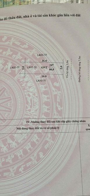 Cần bán lô đất thuộc khu dân cư Lai Khê, Kim Thành.TP  Hải Dương.