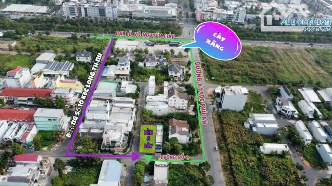 Tìm đâu ra CẶP GÓC - Vị trí quá đẹp cách lộ VÕ NGUYÊN GIÁP 100m- 184,6m2- thích hợp ở, kd - 1