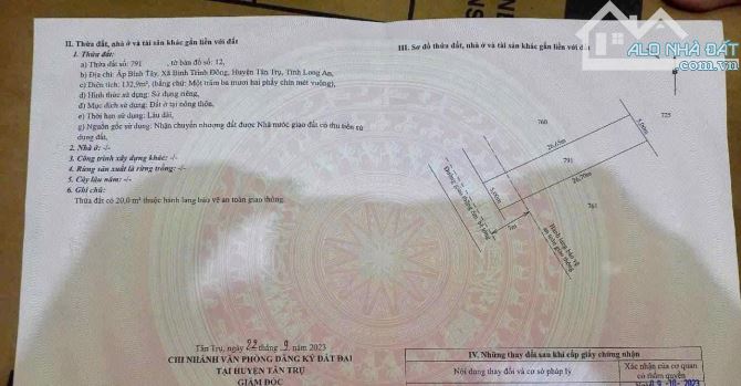 Mặt tiền bê tông 6m - Đất thổ sạch đẹp - Sổ Sẵn - 3