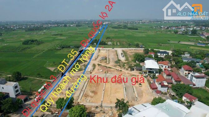 Bán Đất 241m2 Tân Trung Chùa- Hiền Ninh - Sóc Sơn - Hà Nội. Đường 35 - 4