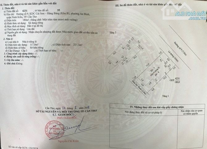 🏡 BÁN BIỆT THỰ TRỆT LẦU KDC HỒNG PHÁT - P. AN BÌNH - Q. NINH KIỀU - TP CẦN THƠ - 9