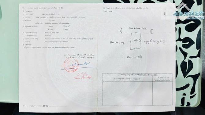 Bán đất Tam Kiệt - Hữu Bằng - Kiến Thụy - Hải Phòng