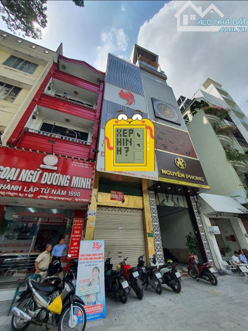 Cho thuê nhà mặt tiền 351 đường Trần Hưng Đạo, Cầu Kho, Quận 1. DT: 4*18m. KC: 5 tầng