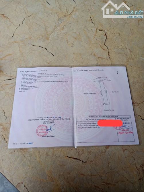 Bán lô đất 163m2 ngang 5m trục thôn Thọ Linh Minh Tân Kiến Thụy giá 16 triệu