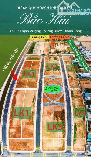 Chính chủ cần bán lô đất đấu giá tại xã  Bắc Hải, Tiền Hải  Dt 108m2 ngay sát trường học,