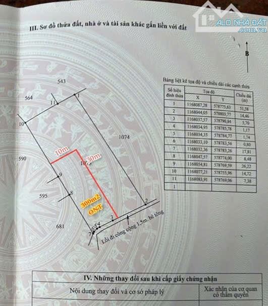1173m2 có 300m2 thổ Quê mỹ thạnh_Tân Trụ 850 triệu rẻ gần QL1A chợ - 1