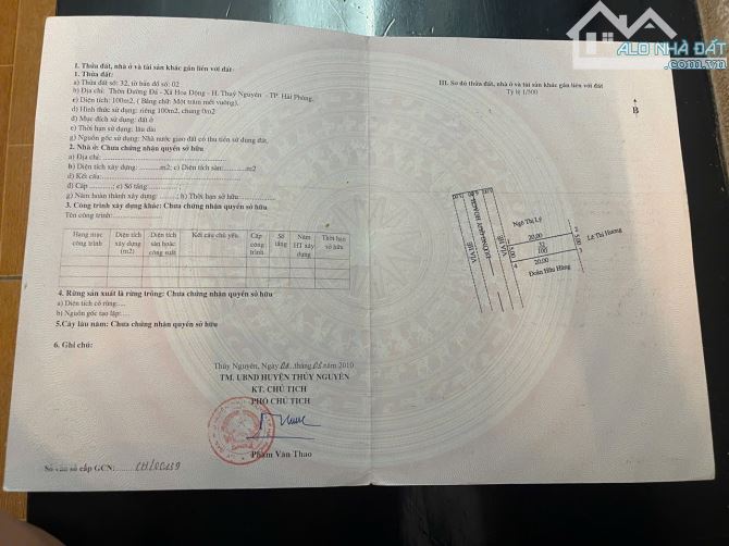 Bán đất đối diện Hoàng Huy Green tại Hoa Động 100m cực tốt nhất thị trường chỉ 3 tỷ xíu - 1