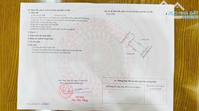 Bán đất đấu giá  giai đoạn 2 Thanh Sơn, Kiến Thụy, Hải Phòng - 2