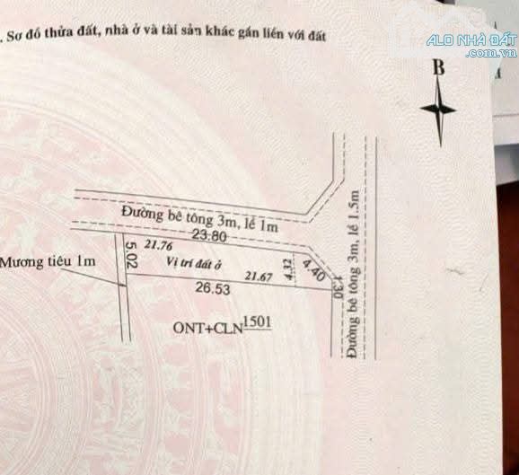 Bán lô góc 2mt đường ôtô tránh nhau Đại Hiệp, Đại Lộc cách Đà Nẵng k quá 5km giá chỉ 1050t - 3