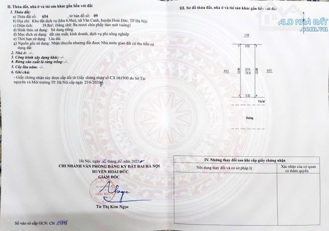 Bán nhà khu phân lô dịch vụ 6.9ha Vân Canh giáp khu đô thị HUD , sát đường Trịnh Văn Bô - 5