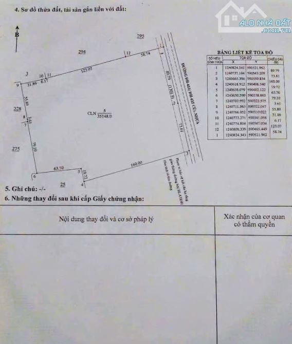 BÁN ĐẤT MT DH611(DH615) LONG NGUYÊN, BÀU BÀNG, DT:165x222, SHR, GIÁ 42,12 TỶ/3,51 Mẫu - 6