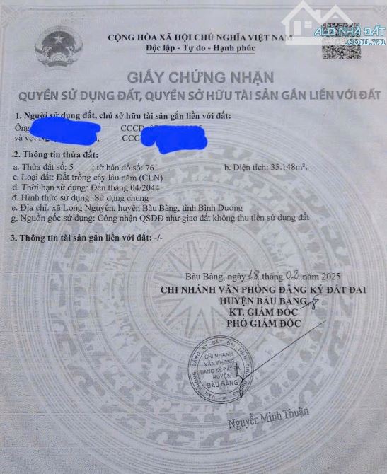 BÁN ĐẤT MT DH611(DH615) LONG NGUYÊN, BÀU BÀNG, DT:165x222, SHR, GIÁ 42,12 TỶ/3,51 Mẫu - 7
