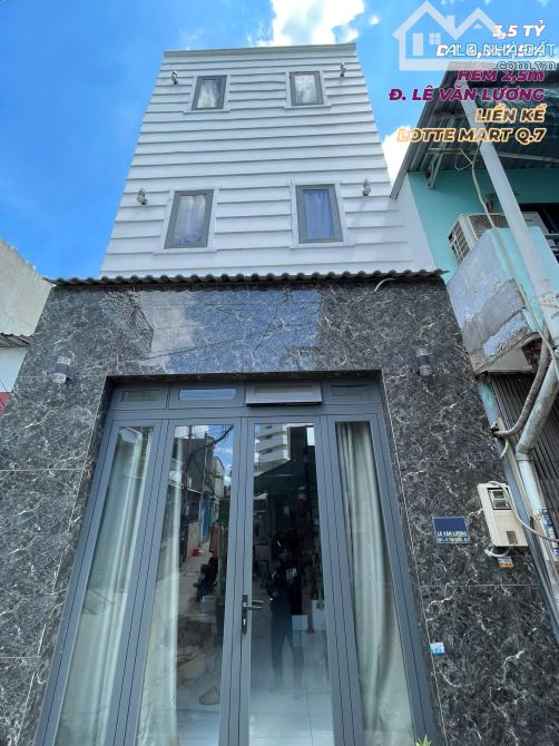 CHỈ 3,5 TỶ NHÀ MỚI 3 TẦNG 4 P. NGỦ 4,5x7,5m~32m2 Đ. LÊ VĂN LƯƠNG Q.7
