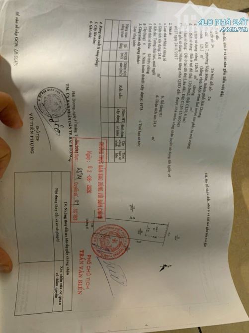 Bán lô đất vị trí đắc địa có nhà cấp 4 sử dụng tốt, ngõ phố đồng niên, thành phố hải dương