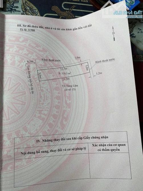 Bán lô đất 118,5m2 CC Đại Đồng Kiến Thụy Hải Phòng giá hơn 25 triệu - 1