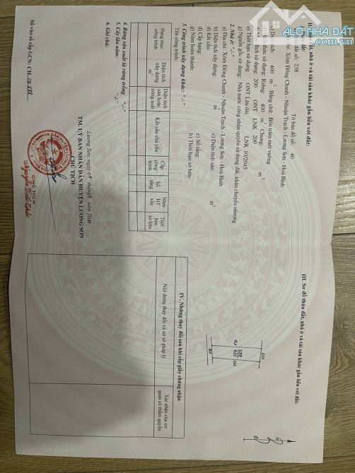 Cần bán nhanh 400m/200m ONT tại Đồng Chanh - Nhuận Trạch. Giá công khai 10,5tr/m. - 2