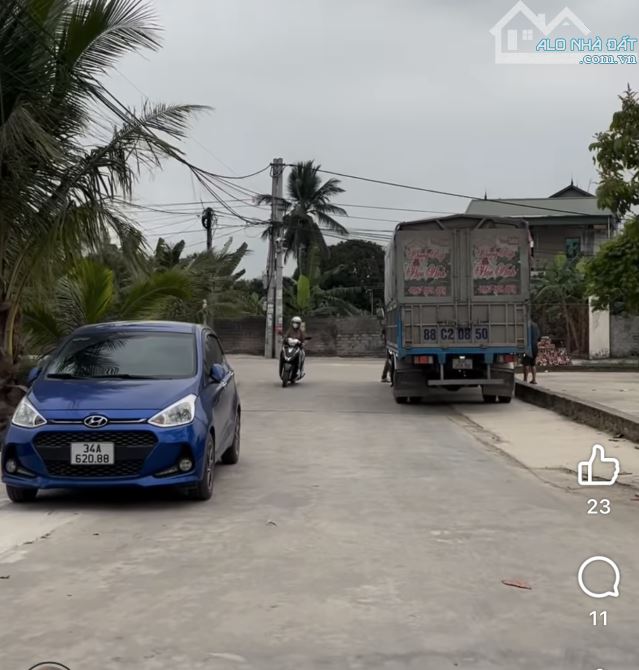 Bán đất rộng 585m², mặt tiền 9.6m, gần đường 391 – Quang Phục, Tứ Kỳ – Giá chỉ 6 triệu/m²