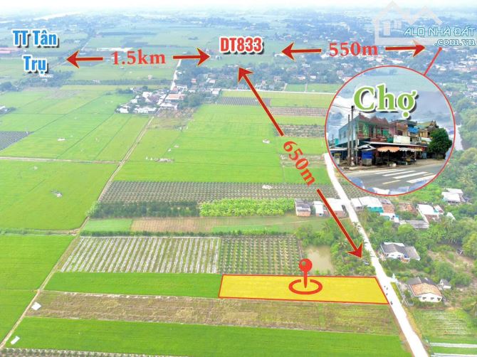 BÊ TÔNG 6M NGUYỄN VĂN TRƯNG  5.5 x 24m (133,1m2)Giá 620tr Bình Tịnh Tân Trụ Long An