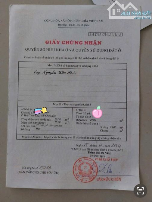 Chào Bán Nhà 3 Tầng Kiệt Pastuer ,Hải Châu