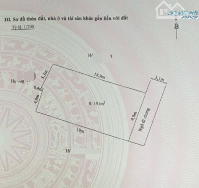 Bán đất Lũng Bắc, Đằng Hải, Hải An, Hải Phòng. 191m2, ngang 9,9m, 5,83 tỷ. Đường 3,1m, d2