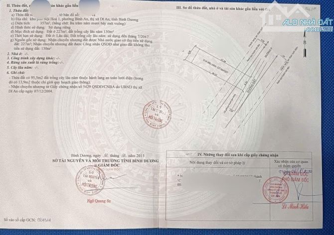 Đất gần làng đại học quốc gia, phường Bình An, TP Dĩ An - 1