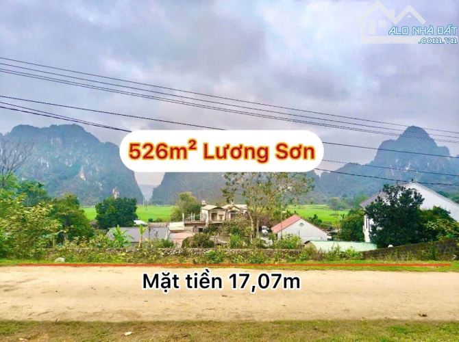 SIÊU PHẨM VIEW CÁNH ĐỒNG VÀ NÚI ĐÁ CỰC ĐẸP CÓ DT 526m2 GIÁ CHỈ 1,x TỶ - 1