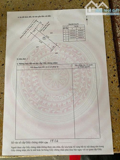 BÊ TÔNG 6M NGUYỄN VĂN TRƯNG  5.5 x 24m (133,1m2)Giá 620tr Bình Tịnh Tân Trụ Long An - 2