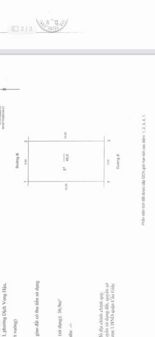 PHÂN LÔ TRẦN QUỐC HOÀN 40/44M2- Mt4m giá 13,9 - 3