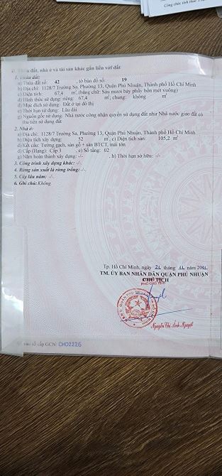 cần bán giảm 1,25tỷ. DT :4x17m=6,45tỷ. Nhà Trường Sa P.13 PN . - 6
