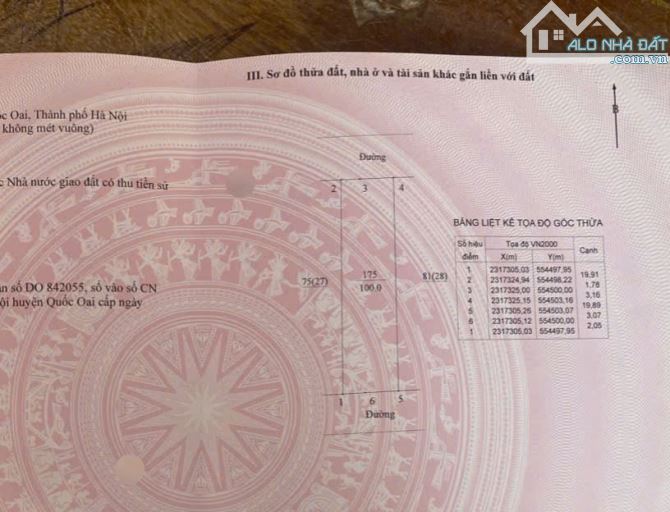 Tái định cư Phú Mãn, 100m2 sổ riêng ô tô tránh, đất làn 2 ngay sau UBND Phú Mãn