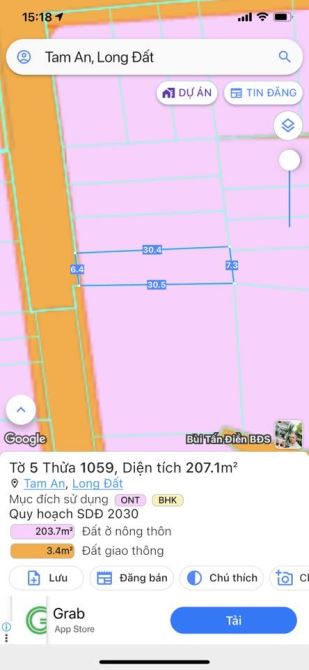 BÁN ĐẤT NGỘP – ĐƯỜNG NHỰA Ô BÀN CỜ – TAM PHƯỚC, LONG ĐIỀN Giá 1ty300