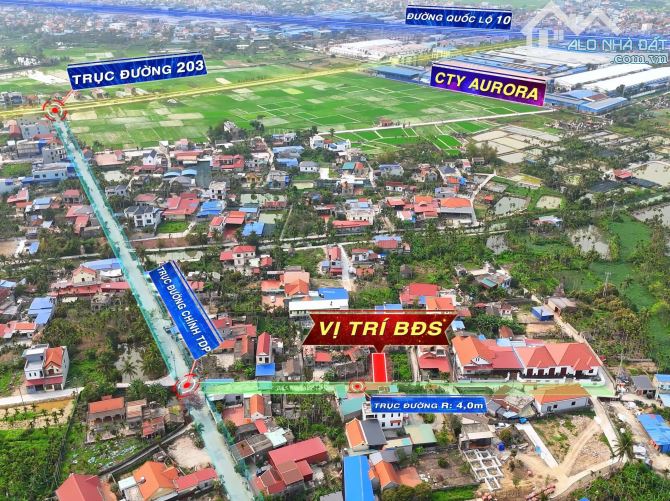 Lô đất 100m2 ngang 5m tại thôn 3 thiên hương  Hướng đông nam