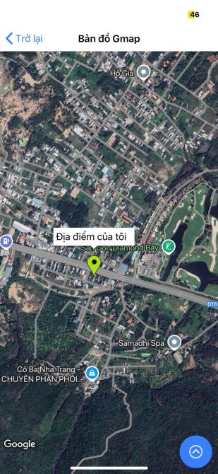 Bán 200m2 thổ cư ngang 10m giá 26.5tr/m2 đường Nguyễn tất thành gần Diamonbay