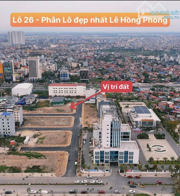 Lô đất biệt thự duy nhất 248m còn sót lại ở lô 26 đường Lê Hồng Phong hướng Đông Nam - 2