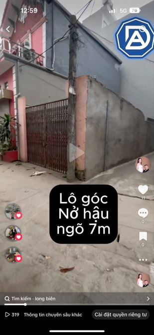 ❤️Bán mảnh ĐẤT HIẾM - THANH AM 52m2 - Nở Hậu —6tỷ ngõ oto đỗ ngày đêm - 2