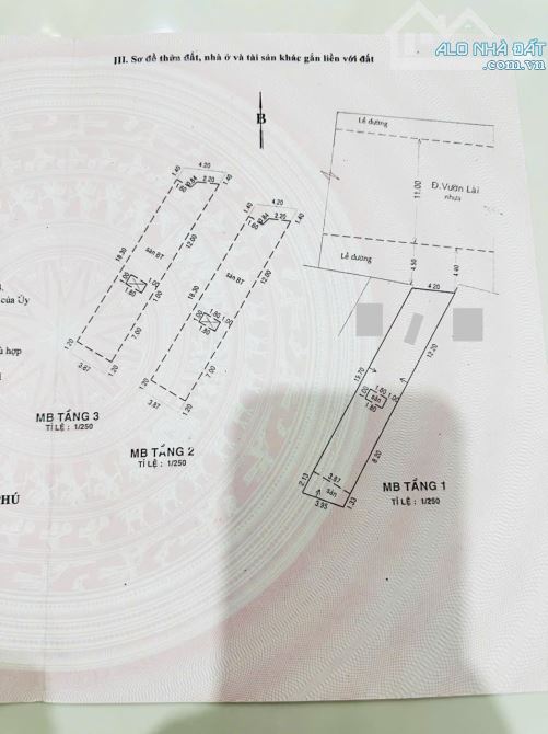 BÁN NHÀ MẶT TIỀN VƯỜN LÀI 4X23 NGAY LŨY BÁN BÍCH SÁT KHU BÀU CÁT CHỈ 16 TỶ - 2