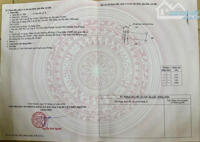 Nhà mới ngay trung tâm thị trấn Diên Khánh chỉ 2ty580 - 5
