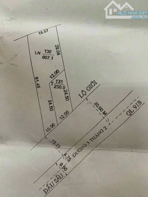 BÁN ĐẤT LỚN MẶT TIỀN ĐƯỜNG 3/2 - CÁCH NGÃ 4 ĐƯỜNG TRẦN HOÀNG NA 200M, TP CẦN THƠ