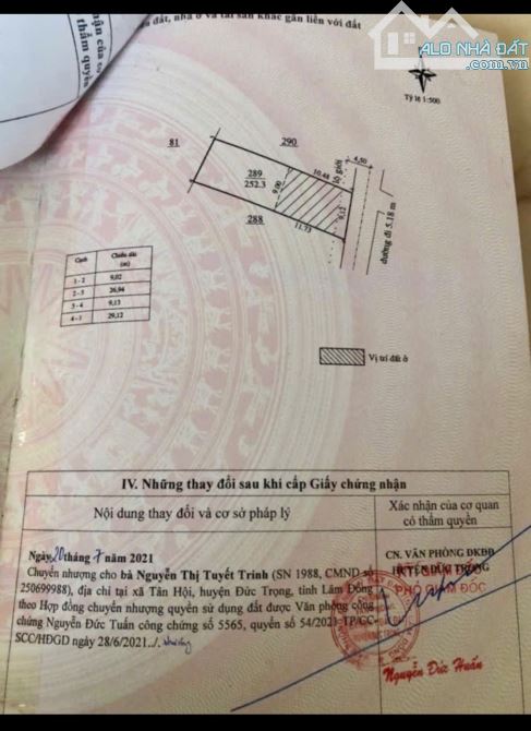 Bán lô đất 🔥1 Tỷ 6- xã Tân Hội - Đức Trọng- 252m ( đất ở 100m)