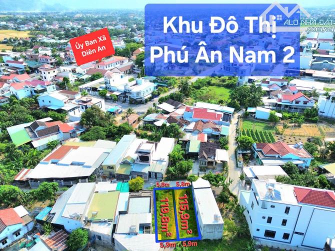 💥Đất thổ cư liền kề KĐT Phú Ân Nam 2 - 119m2 ngang gần 6m đường bê tông đẹp💥💥