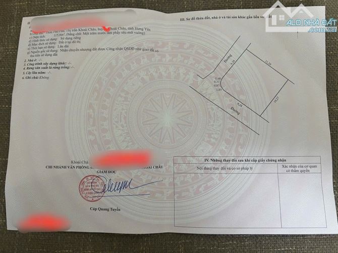 🔥🔥🔥 Chị chủ gửi bán lô góc siêu vip 115,6m2 sát Chợ Phủ - TT Khoái Châu - Hưng Yên - 2