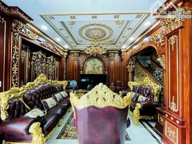 Biệt thự VIP bậc nhất Gò Vấp - dát vàng , gỏ đỏ nguyên khối - 2