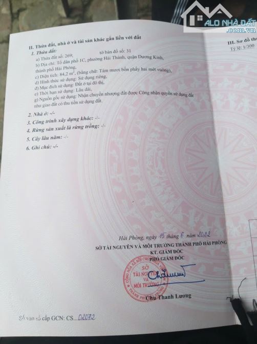 Bán đất Hải Thành 1 - Dương Kinh oto vào tận đất  - Diện tích : 84,2m2 - 3