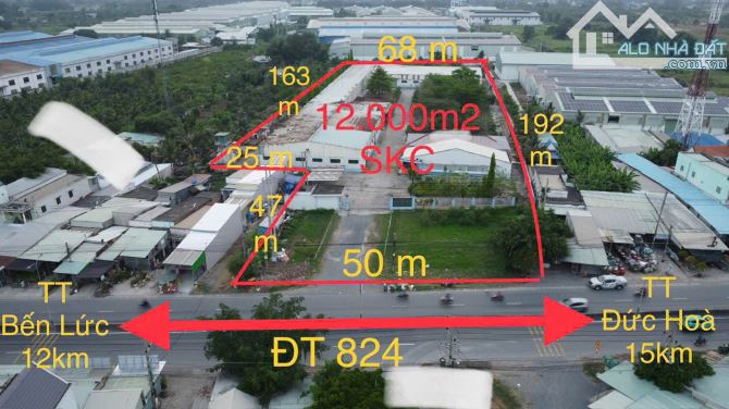 Nhà xưởng mt TL 824 xã Lương Bình, Bến Lức tổng dt 12738m2 giá 75 tỷ - 7